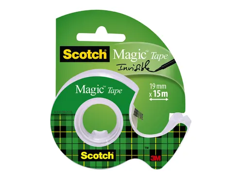 Plakband Scotch Magic 810 19mmx15m onzichtbaar + plakbandhouder