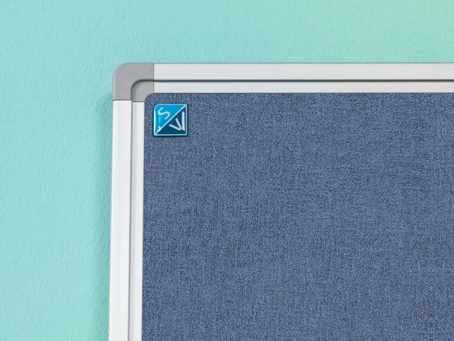 Prikbord 60x90cm Blauwpaars Accent Softline Profiel 16mm