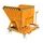 Kiepbak Staalplaat 1170x1200x1245mm Inh. 0.55m³ 1000kg Oranje