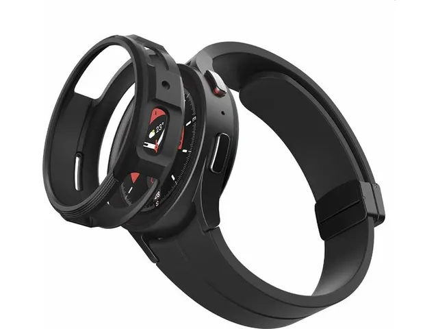 Spigen Case Galaxy Watch 5 Pro 45mm Liquid Air mat zwart