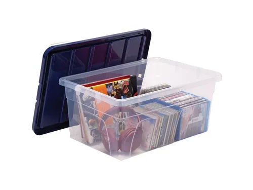 Opbergbox 38 Liter Transparant Blauw