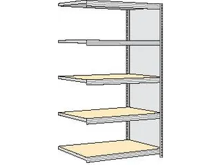 magazijnstelling,aanbouwveld,HxBxD 2000x1285x626mm,vakl. 250kg - 1