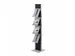 Brochurerek Totem Zwart Met Stalen Legplanken