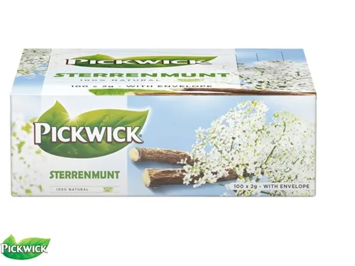 Thee Pickwick sterrenmunt 100x2gr met envelop