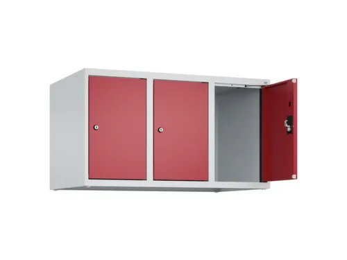 opzetkast,v. locker,3vak.,vak B 300mm,HxBxD 500x900x500mm,cilinderslot