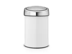 Wandafvalemmertje Touch Bin 3 Liter Wit