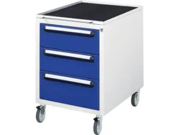 verrijdbaar ladeblok,v. werkbank,HxBxD 690x480x600mm,3lade(n)