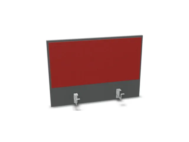 opzetpaneel bureau aanbouw achter MS-donkergrijs BN4011-rood 800mm