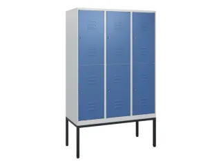 dubbeldekse locker,HxBxD 1950x1200x500mm,3x2vak.,vak B 400mm,cil.-slot - 1