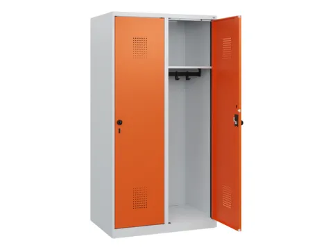 schoollocker,HxBxD 1530x800x500mm,2vak,vak B 400mm,draaigrendel