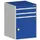 ladekast HxBxD 900x650x525mm 3laden RAL7035 front RAL5010