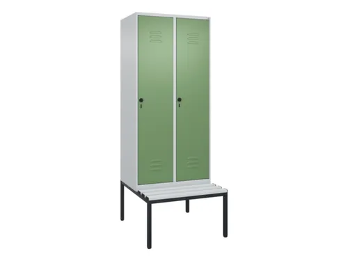 locker voor scheiding van kleding,HxBxD 2120x800x815mm,2vak