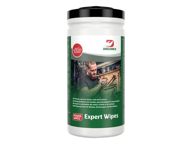 Reinigingsdoek Dreumex Expert Wipes bus 90 stuks wit