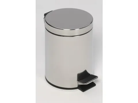 RVS pedaalemmer,20l,HxØ 450x290mm,binnenbak kunststof,romp gepolijst