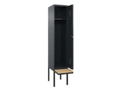 locker met bank,HxBxD 2120x400x815mm,1vak,vak B 400mm,cilinderslot