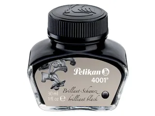 Vulpeninkt Pelikan 4001 30ml briljant zwart - 1
