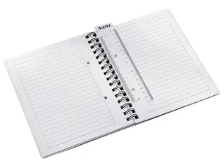 Notitieboek Leitz WOW A5 lijn spiraal PP wit - 2