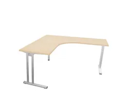 bureau in vrije vorm,HxBxD 740x1600x1600mm,vrije vorm,NE-esdoorn