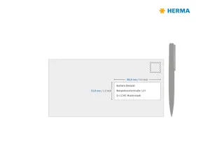 HERMA 10303 Verwijderbare etiketten A4 88,9x33,8mm Wit 1600 stuks - 4