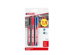 Viltstift edding 300 rond 1.5-3mm assorti blister à 2+1 gratis