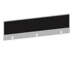 baliepaneel bureau aanbouw achter MP-lichtgrijs BN8033-zwart 1600mm
