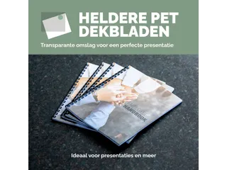 Voorblad Fellowes A4 PET 250 micron recycled transparant - 5