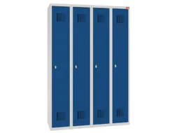 lockerkast,HxBxD 1800x1200x500mm,4vak,draaigrendel,sokkel,romp RAL7035