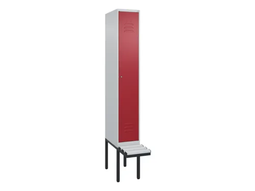 locker met bank,HxBxD 2120x300x815mm,1vak,vak B 300mm,cil.-slot