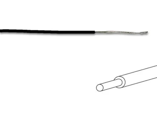 Montagedraad - ø 1.4mm - 0.2mm² - Volle Kern - Zwart