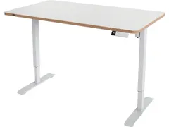 Ergo bureau assis/debout, ft plateau 140 x 80 cm, électrique, sur pie