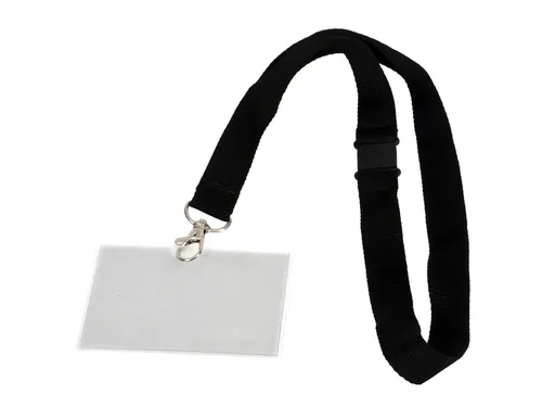 Badge - pashouder Europel met koord 90x60mm