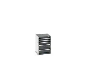 ladekast HxBxD 700x525x525mm 5laden romp RAL7035 front RAL7016 - 7