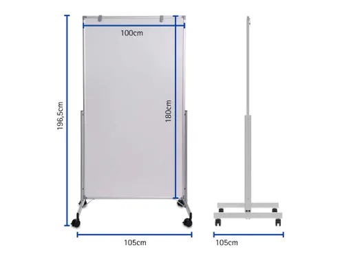Mobiel Whiteboard MAULpro Easy2move 100x180cm