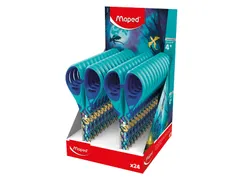 Schaar Maped Dragon 13cm display à 24 stuks blauw