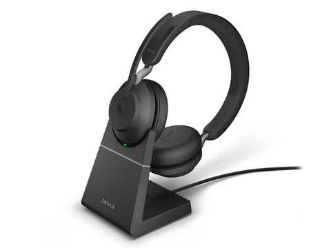 Jabra Evolve2 65 MS Stereo Bluetooth Headset Laadstation USB-A Zwart