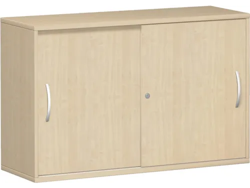 schuifdeurkast,HxBxD 770x1200x430mm,decor romp beuken,decor front wit