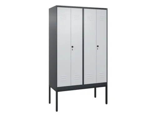 locker voor scheiding van kleding,HxBxD 2120x1200x500mm,4vak