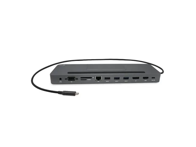 i-tec USB-C Metal Ergonomic 4K 3x Display Docking Station