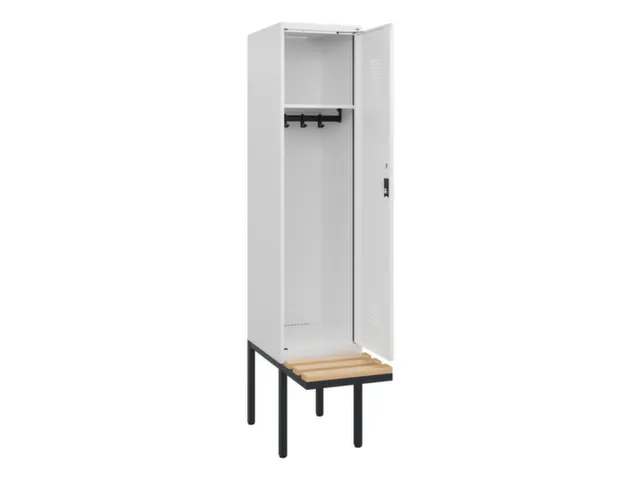 locker met bank,HxBxD 1950x400x815mm,1vak,vak B 400mm,cilinderslot
