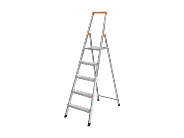 Lichte Boktrappen Aluminium Platform Bxd 25x25cm 5treden H 1,05m