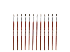 Penseel Kangaro Serie 121 plat Nr. 0 geitenhaar doos 12 stuks
