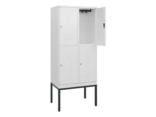 dubbeldekse locker,HxBxD 1950x800x500mm,2x2vak.,vak B 400mm - 2