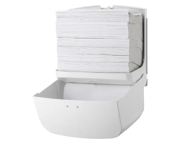 Handdoekdispenser Mini Wit Kunststof C-vouw Z-vouw