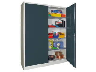 grootvolumekast met openslaande deuren,RAL7035,front RAL7016 - 3