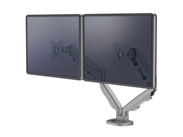 Eppa Dubbele Monitorarm, Zilver