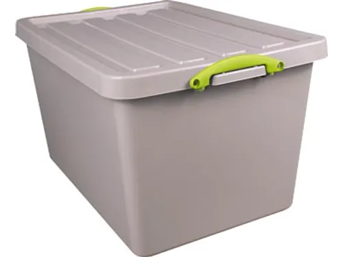 Recycled opbergdoos 96 Liter Grijs Stapelbaar