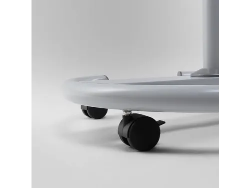 Mobiele Flipchart Vario met ronde stalen voet en wielen