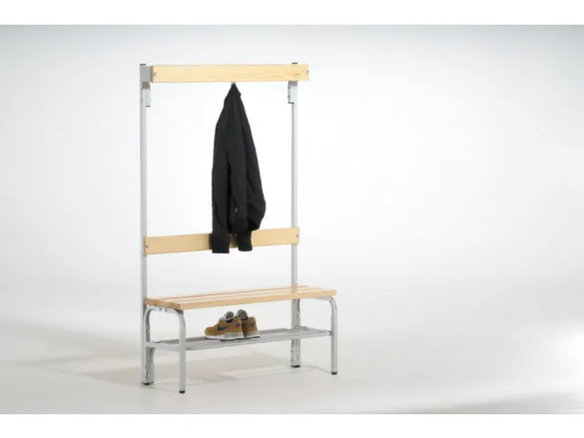 banc-patère,HxLxP 1650x1015x375mm,barrettes en bois
