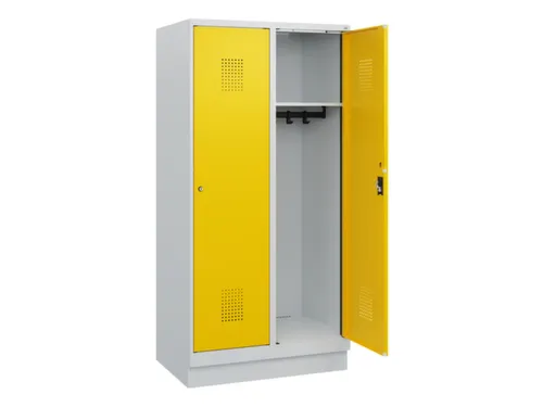 schoollocker,HxBxD 1630x800x500mm,2vak,vak B 400mm,cil.-slot,sokkel