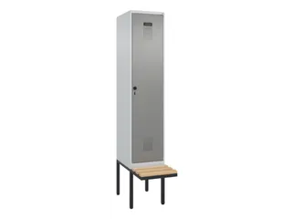 locker met bank,HxBxD 2120x400x815mm,1vak,vak B 400mm,draaigrendel - 3